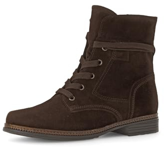 Gabor Stivali stringati da donna, stivaletti da donna,Best Fitting, Chocolate 38, 40.5 EU