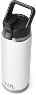 YETI Rambler Flasche Mit Trinkhalmdeckel, White, 26 oz (769 ml)