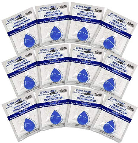 ANSIO Interior Dehumidifier Damp Absorber Sachets, Drawer Dehumidifiers Bags, Small Space Sachets 12 x 36 grams