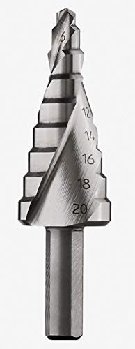 Bosch Professional HSS Step Drill Bit (for Metal and Plastic, Ø 4 – 20 mm, Length 70.5 mm, Drill Accessories)