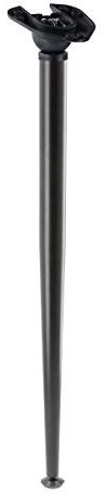 MS Beschläge Tischbein abklappbar Tischfuss Tischstempel Möbelbein 710mm Höhe angewinkelt montierbar Tischstütze Metall (Schwarz)