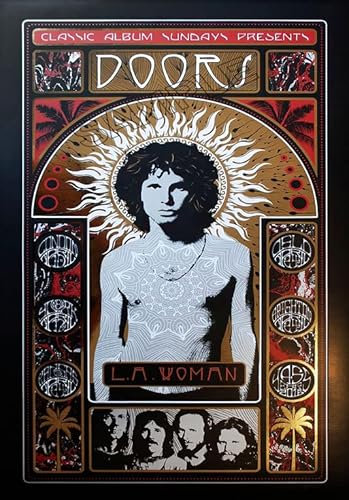 The Doors Poster Vintage Rock Band Heavy Metal Wall Art Picture A4