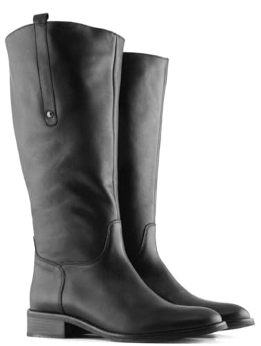 Jilsen Bottes Mollets Larges Mila | XL Tour de Mollet 44 | Noir | Talon 2 | Pointure 41 | Tige Large