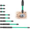 smtfcty 8 Pcs PZ2 Magnetic Impact Driver Bits, Heavy Duty Pozi Pozidriv Screwdriver Bit Set Compatible with Dewalt Milwaukee Bosch Makita etc 25MM /50MM/70MM/90MM/150MM