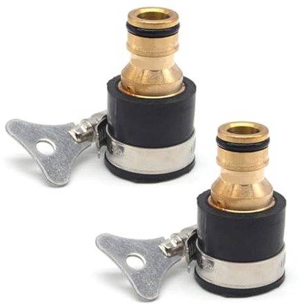 Uni-Fine - Raccord rapide en laiton - Raccord rapide - Pour tuyau d'arrosage - Buse - Pour cuisine, jardin, extérieur