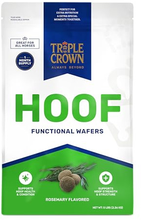 Triple Crown Hoof Wafer, Functional Horse Wafers, Hoof Supplement, Biotin for Horses, Horse Hoof Wafer, 5 lbs