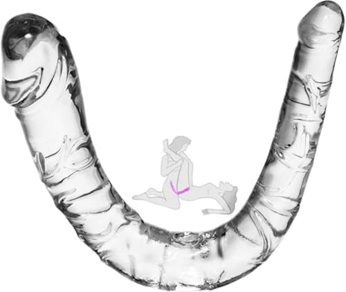 10.4 Double Ended Dildo, Flexible Double-Headed for Vaginal G-spot and Anal Play, Double Sided Dildos for Women, Mini Double Dildo Adult Toy for Beginners
