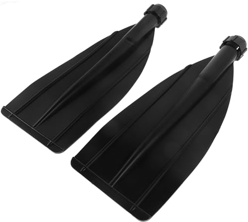 DOITOOL Pales de Pagaie pour Kayak Gonflable, Lot de 2 Pièces Noires, Grandes et Épaisses, Pièces de Kayak Résistantes pour Bateau, Accessoires de Rame Polyvalents pour Sports Nautiques