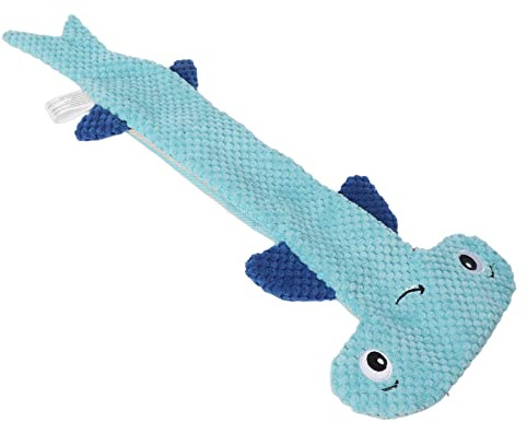 Generic Hundpipande Leksak Plysch Interaktiv Tuggleksak för små Medelstora Hundar 16 Cm Bred 51 Cm Lång (Blå)