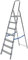 Leonardo Fai Da Te - scala pieghevole in alluminio 6+1 portata 150 kg EN 131 - scala antiscivolo in alluminio max - ideale per uso domestico e lavorativo