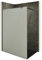 i-flair Duschabtrennung Walk In FIONA 150x200 cm Duschwand Dusche 10mm STARK aus SATINIERTEM NANO ESG Sicherheitsglas mit schwarzem Wandprofil W740 Black Satiniert