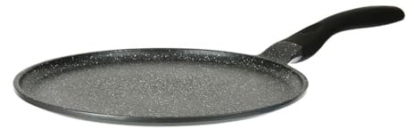 Sitram 714224 Crêpière Fonte d'aluminium Ø 30 cm - Revêtement anti-adhésif sans PFOA Whitford Xylan 2 couches effet pierre - Manche thermorésistant soft touch - Tous feux dont induction