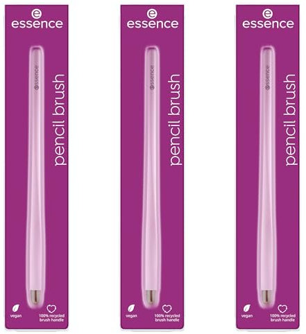 essence pencil brush, Lidschattenpinsel, Nr. 01, Mehrfarbig, Nanopartikel frei, 3er Pack (3x1pcs)