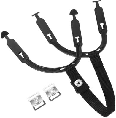 WOONEKY Hockey Helm Kinnriemen Aus Pom-Material Für Sport Helme Mit Druckknopf Für Einfache Installation Und Sicherem Tragen