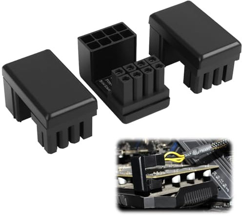Jecdfs 3pcs GPU VGA PCIe 8 Pin U Turn 180 Grad Winkel Stecker Strom Adapter Board,Adapterplatine für Desktop-Grafikkarten, Umkehrtyp,Kompatibel mit ASUS, NVIDIA