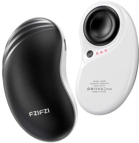 FZIFZI Calentador de Manos, 2 en 1 de Calentadores de Manos Recargables, 3000mAh Electrico Calienta Manos Recargable con 3 Modos de Calefacción Ajustables,Regalos para Raynauds Golf Camping Senderismo