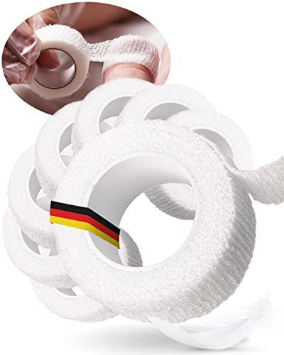 8x Zehenbinde 1.5cm selbsthaftende Binde, kleine Zehen verbinden, fixieren, elastisch, kohäsiv, Rinki Schnellverband