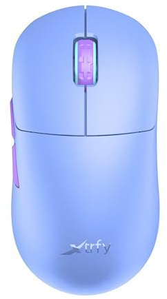 Xtrfy M8 Wireless, souris de gaming ultralégère sans fil, optimisé pour l’esport radio 2,4 GHz, avant ultra-réduit pour une précision élevée, rechargeable, Frosty Purple