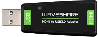 Waveshare HDMI Video Capture Card, HDMI till USB 3.0 4K 1080P60 HD Videoinspelning, för Gaming Live Streaming Videoinspelning, kompatibel med Windows/Linux/macOS/Android, drivrutinsfri
