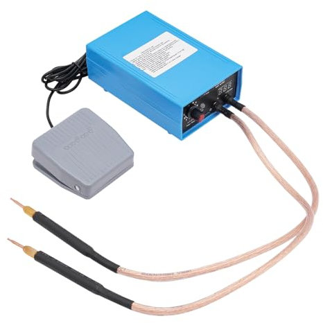 Akku Punktschweißgerät 5000W 4000mAh 10 Gänge einstellbar Mini DIY Punktschweißmaschin mit Fußpedal für 18650/26650/32650-Batterien