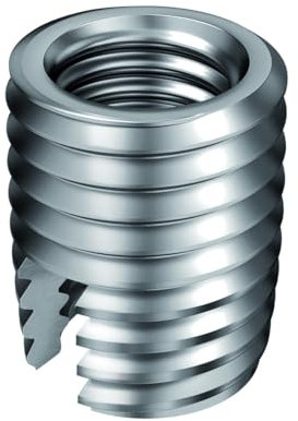 RAMPA MUFFEN/Gewindemuffe/Gewindeeinsatz/Einschraubmutter TYP ES, Stahl gehärtet & verzinkt, M4 Innengewinde (d). 6,5mm Durchmesser (D) X 8 mm Länge (L), 10 Stück