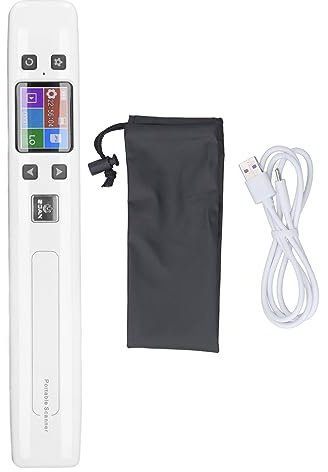 Scanner de Photos Portable, Scanner de Documents Portable, Scanner Portable alimenté en Feuilles, sans Pilote, Scanner sans Fil, Numérisation à Plat pour la Maison, Scanners de
