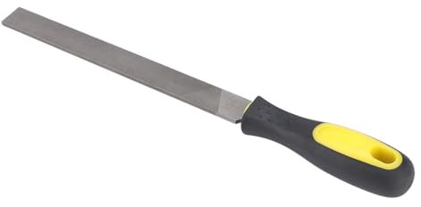 Lima in Metallo, Affilatrice per Lime Piatte da 8 Pollici per Professionisti e Fai-da-te (Lima a filo da 8 pollici a denti fini con manico)