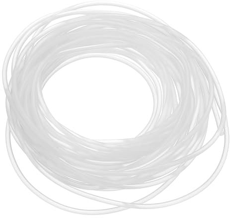 PATIKIL Silicone Seal Strip, 10M (32.8Ft) 3MM (0.12) Dia High Density Solid Round Rubber Weather Stripping Sealing Cord for Window Gap Door Seal Blocker Insulation, White