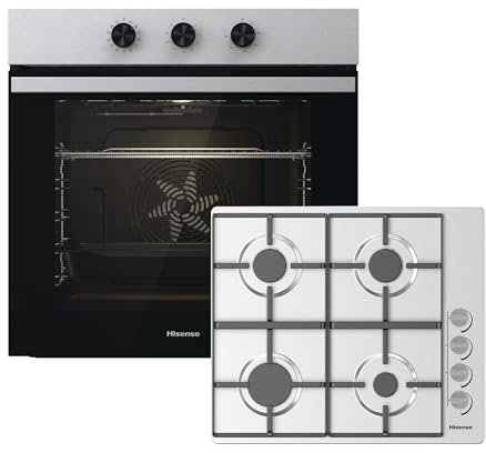 Hisense BI6061HGSUK Built In Electric Single Oven and Gas Hob Pack - A Rated
