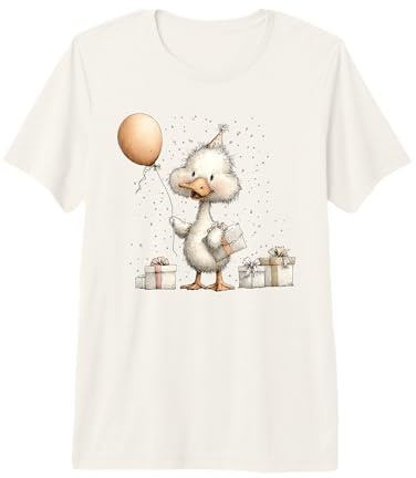 Adorabile anatroccolo Festa Cappello Palloncino Regali Maglietta Premium