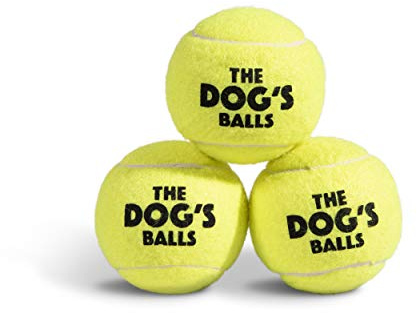 The Big Dog’s Balls Large Dog Tennis Balls 3-Pack Yellow Floats in Water