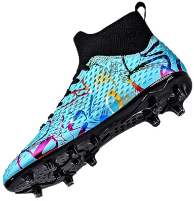 Scarpe da Calcio per Giovani Scarpe da Calcio High Top Outdoor Scarpe da Calcio da Uomo Scarpe da Calcio Professionali Outdoor Scarpe da Calcio specializzate per l'allenamento Atletico