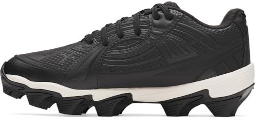 Under Armour Glyde Sola Rm Jr Baskets Softball à crampons pour fille, (001) Noir/Blanc/Noir, 3.5 Big Kid