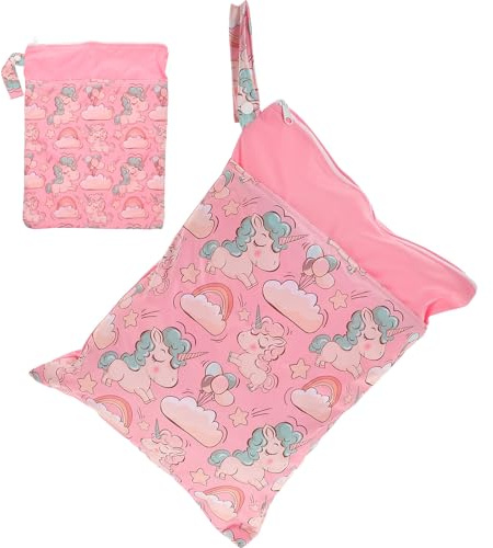 Mikinona Borsa per Pannolini per Ragazza Organizer Portatile per Pannolini Bagnati e Asciutti Borsa Multifunzionale per Viaggio e Uso all Aperto