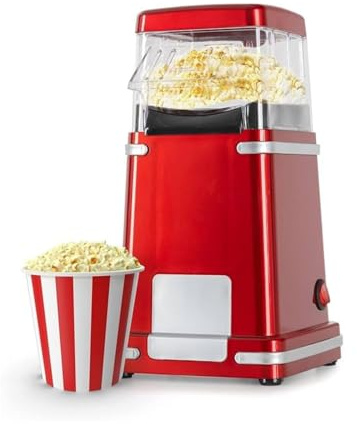 Wintem - Popcorn Maker 1200W ad Aria Calda per Popcorn Leggeri e Croccanti, Facile da Usare Senza Olio, Ideale per Serate Cinema e Feste in Famiglia, Design Compatto e Veloce Pulizia