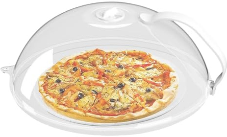 Cubierta para salpicaduras de microondas, policarbonato de 26 x 10 cm, cubierta para placa de microondas, protector contra salpicaduras de, tapa de calentamiento de alimentos para evitar