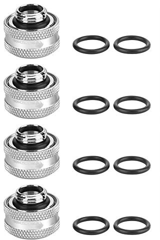 Zunate Compressione per Il Raffreddamento dell'Acqua del Computer, Raccordo per Tubo Rigido Acrilico con Diametro Esterno di 14 mm(B)