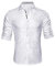 Barry.Wang Men Dress Shirt Silk Luxury Paisley Floral Long Sleeve Big and Tall Wedding Party Casual Business Formal Shirts White S-3XL