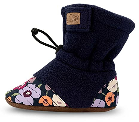 Jan & Jul Stay-Put - Scarpe per gattonare, Fiori invernali, 3-12 mesi
