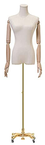 Schaufensterpuppen-Kleiderform, Kunststoff, weibliche Schaufensterpuppen-Büste, für Studio-Theke, Modedesign-Ständer, Schaufensterpuppen-Torso, Verstellbarer Schaufensterpuppen-Körper mit Armen und U