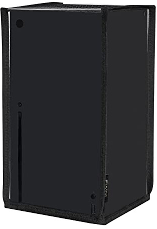 PlayVital Cover Copertura Antipolvere per Xbox Series X Console,Coperchio Verticale Protettivo Impermeabile per Xbox Series X Console-Trasparente