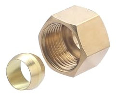 Dado 3/8 con anello biconico per tubo in rame Ø10 mm | Connessione resistente e durevole | Ideale per impianti idraulici, riscaldamento e acqua potabile | Facile da installare | QUICK PLOMBERIE