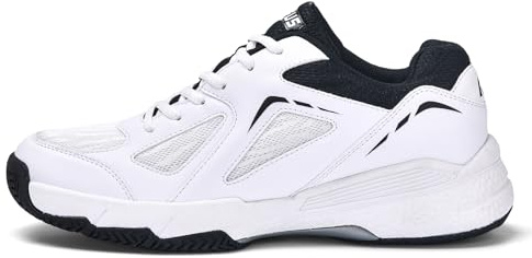 LEFUS Men's P601 Pickleball Shoes Non-Slip, Cushioning, Breathable Court Shoes (Black, 9)