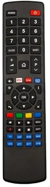 Telecomando Universale Controlla fino a 8 Dispositivi, Multifunzione - Programmabile, Compatibile con Smart TV, DVD, DVB-T, Blu-Ray, con Tasti Rapidi Netflix, YouTube, Prime Video