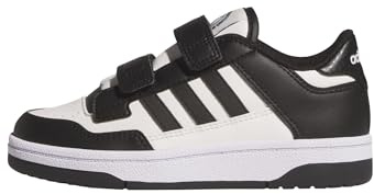 adidas Mixte Enfant Rapid Court Childrens Shoes, Core Black/Cloud White/FTWR White, 29 EU