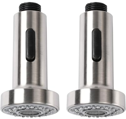 Pumwoy 2 Pièces Tête de Pulvérisation de Rechange pour Robinet d'évier de Cuisine 2 Modes, Douchette pour Rétractable Mitigeur Cuisine Universelle G1/2, Douchette de Rechange pour Robinet de Cuisine