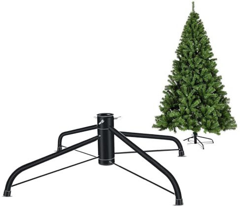 RUIBIFU Weihnachtsbaumständer, Christbaumständer, Weihnachtsbaum Ständer Halter Faltbares Eisen Weihnachtsbaum 1.4 Füße Halterung Halter Basis mit Daumenschraube (41 cm), Weihnachtsbaum Basis