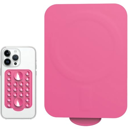 Support Collant Pour Téléphone | Fixation Adhésive En Silicone Pour Mobile,Poignée Magnétique Portable Pour Smartphone Pour Porte Fenêtre Miroir Extérieur Vlogging Voyage Salle De Bain Selfie