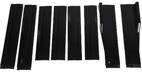 Generic Extensión de Faldón Lateral Trasero Negro Brillante para Mejorar la Estabilidad del Vehículo 78,7 Pulgadas para Automóviles Universales
