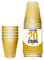 Pack de x20 Original Gold Cups Officiels | Gobelets Américains 53cl Dorés Or | Beer Pong | Qualité Premium | Gobelets en Plastique Réutilisables | Lavables Main et Lave-Vaisselle | OriginalCup®